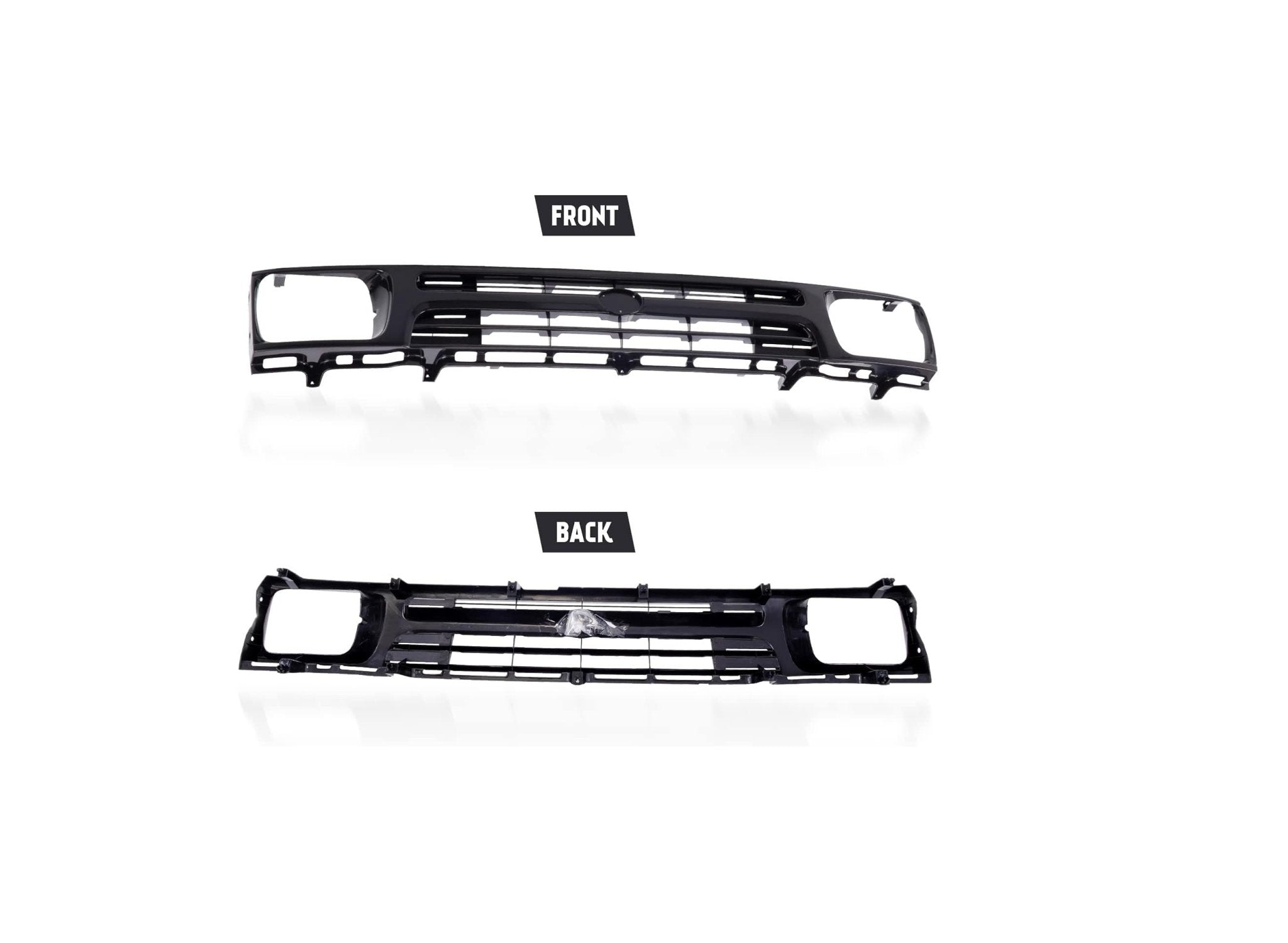 MASCHERINA/ GRIGLIA ANTERIORE CROMATA TOYOTA HILUX DAL 1989 AL 1997 (YN 85 / YN 110) - Autoricambi4x4