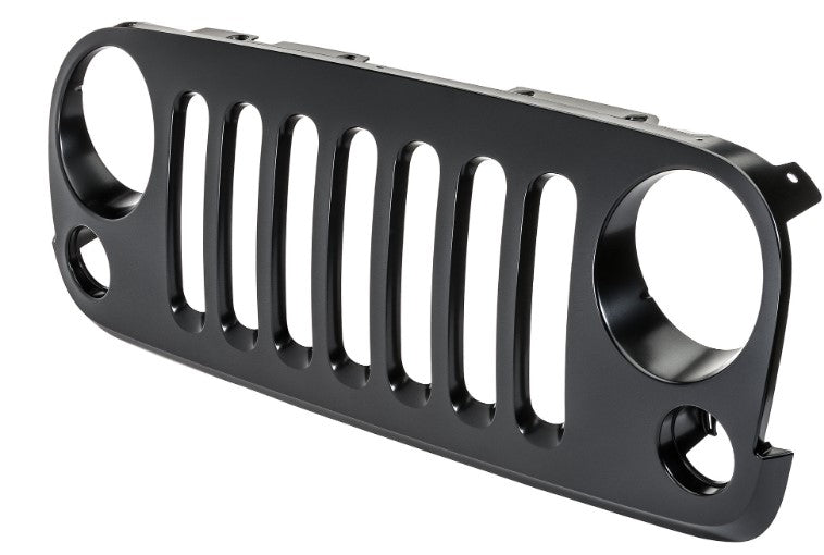 MASCHERINA/ GRIGLIA ANTERIORE NERA JEEP WRANGLER DAL 2007 AL 2018 - Autoricambi4x4