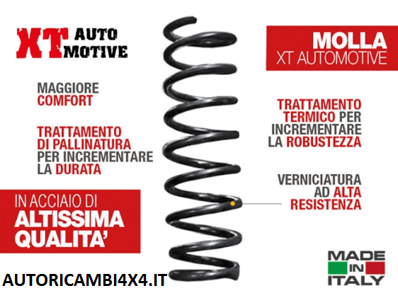 MOLLA +4CM SUZUKI VITARA BENZINA 5 PORTE POSTERIORE DAL 1988 AL 2004 - Autoricambi4x4