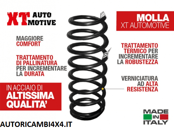 MOLLA +6 CM TOYOTA LJ70/LJ73 FARO TONDO/ROTONDO ANTERIORE con VERRICELLO - Autoricambi4x4