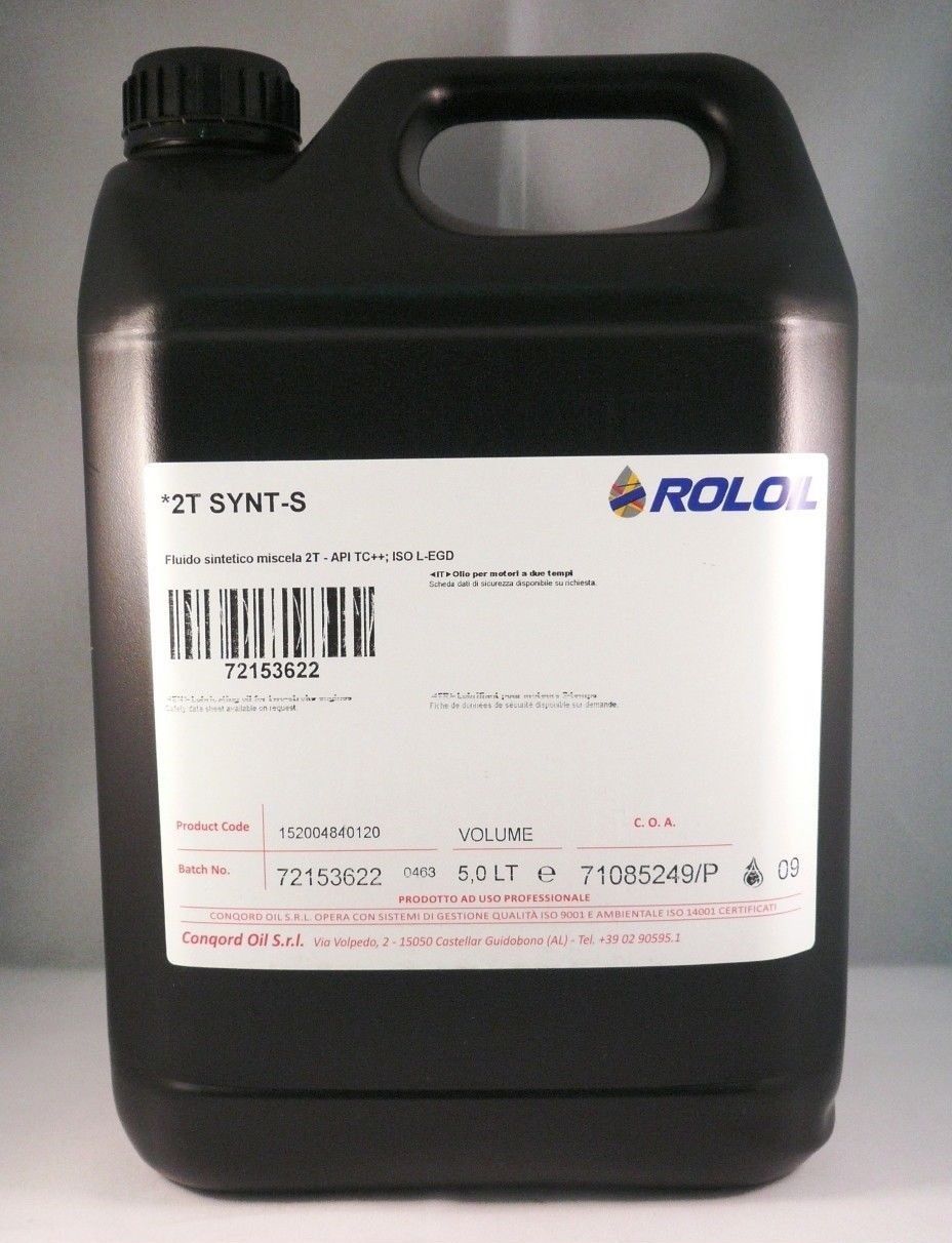 OLIO MISCELA 2 TEMPI ROLOIL 2T SYNT - S lt.5 - Autoricambi4x4