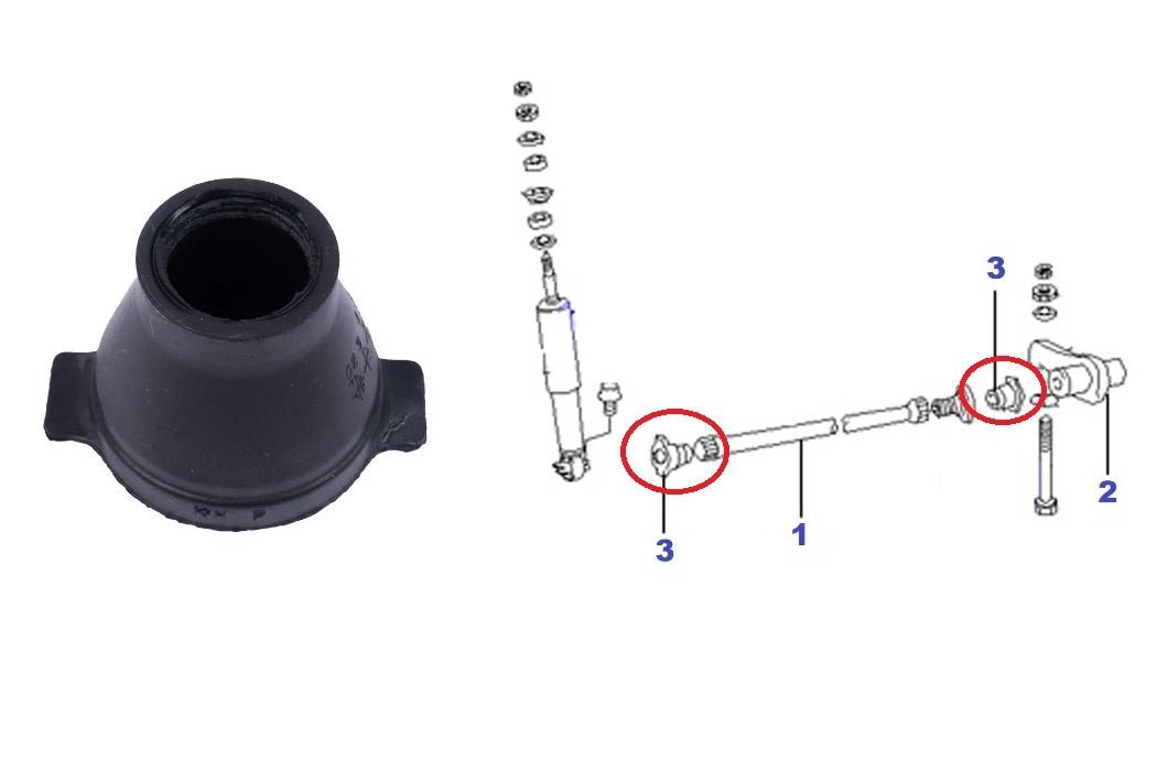 PARAPOLVERE/ COPERCHIO BARRA SOSPENSIONE ANTERIORE MITSUBISHI PAJERO/ L200 (ORIGINALE) - Autoricambi4x4