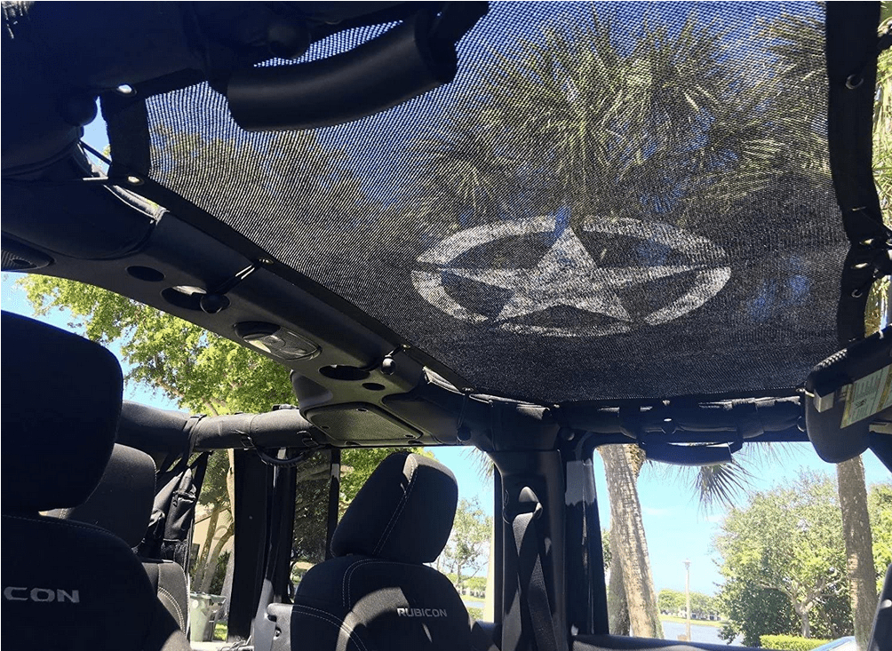 PARASOLE/ RETE SOLARE PER TETTO JEEP WRANGLER JK 2 PORTE - Autoricambi4x4