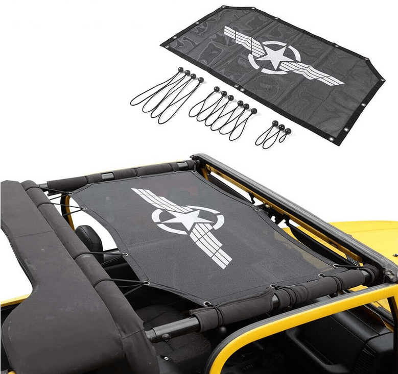 PARASOLE/ RETE SOLARE PER TETTO JEEP WRANGLER TJ - Autoricambi4x4