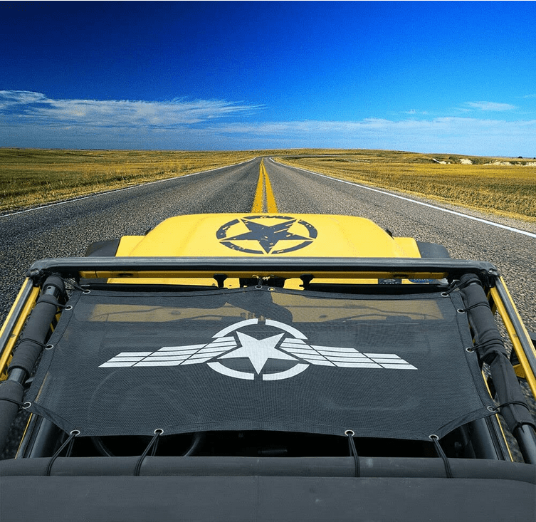 PARASOLE/ RETE SOLARE PER TETTO JEEP WRANGLER TJ - Autoricambi4x4