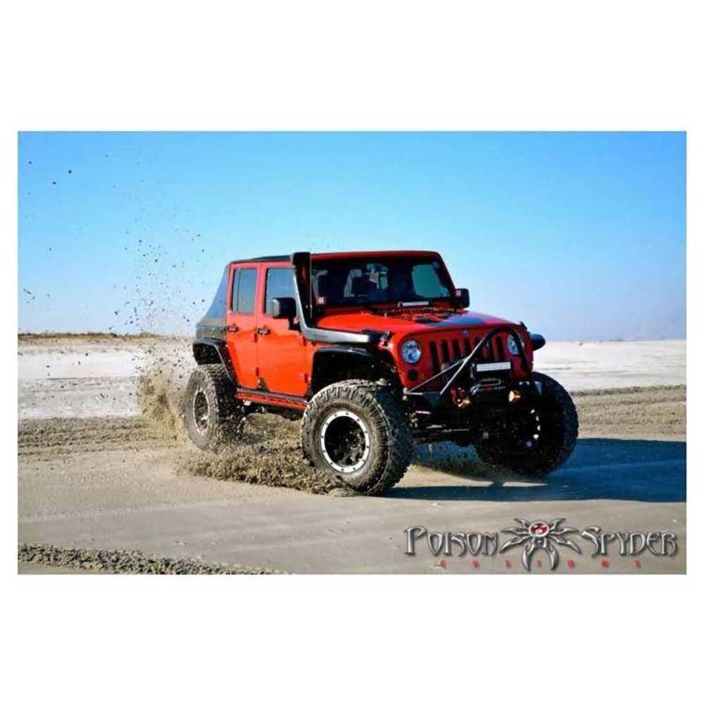 Paraurti anteriore in acciaio Poison Spyder Brawler Lite con Bull Bar - Autoricambi4x4