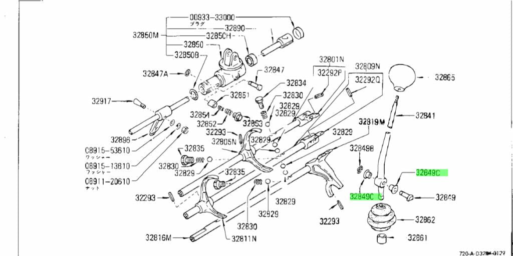 PERNO DI BLOCCAGGIO DELLA LEVA NISSAN (ORIGINALE) - Autoricambi4x4