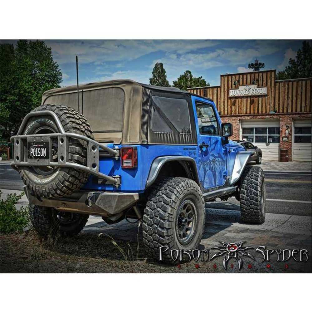 Porta ruota montato sul telaio Poison Spyder - Autoricambi4x4