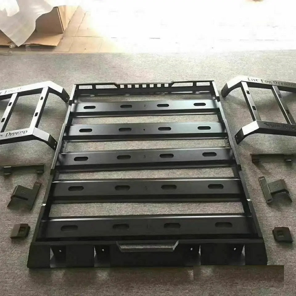 PORTAPACCHI COMPLETO IN ACCIAIO CON SCALETTA JEEP WRANGLER J - Autoricambi4x4