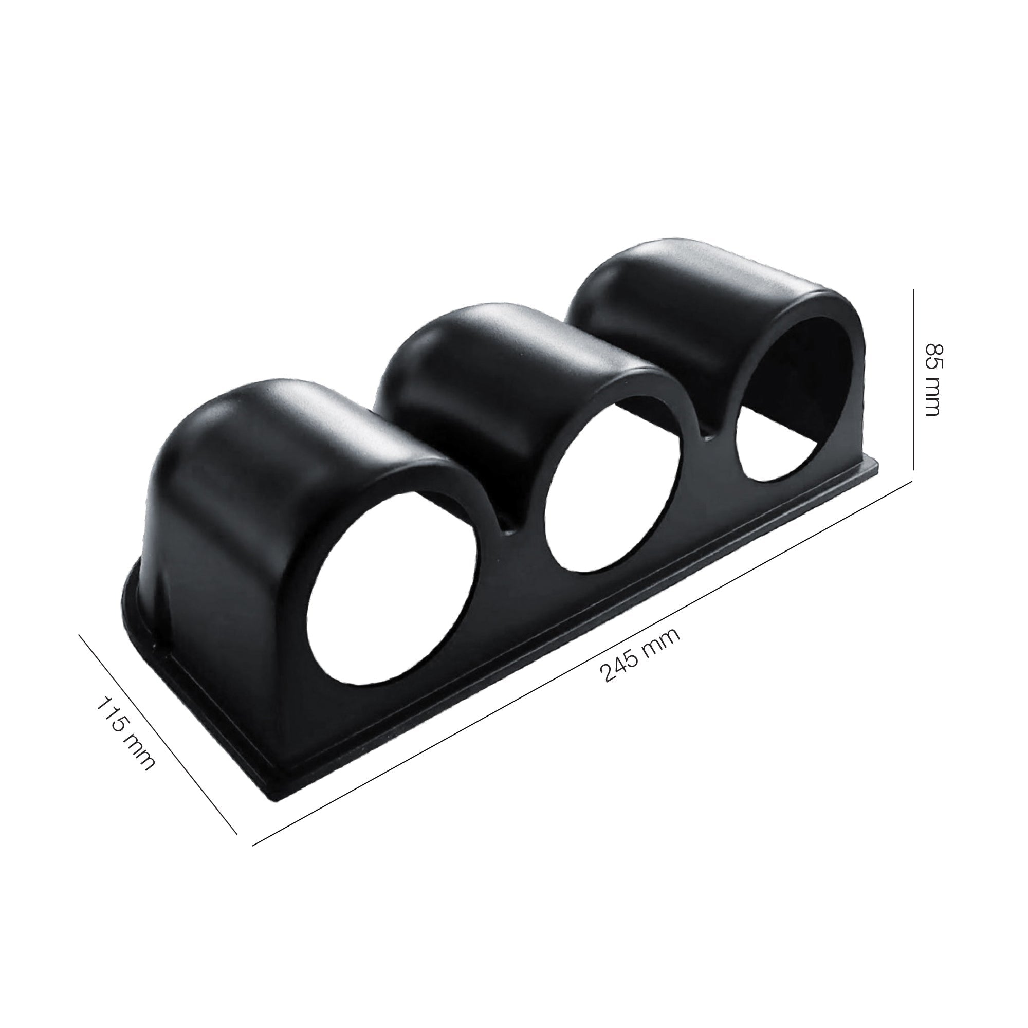 PORTASTRUMENTI / PORTA MANOMETRI ORIZZONTALE 3 FORI - Autoricambi4x4