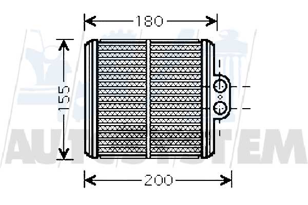 RADIATORE RISCALDAMENTO, SCAMBIATORE CALORE SUZUKI VITARA (ET - TA) DAL 1988 - Autoricambi4x4