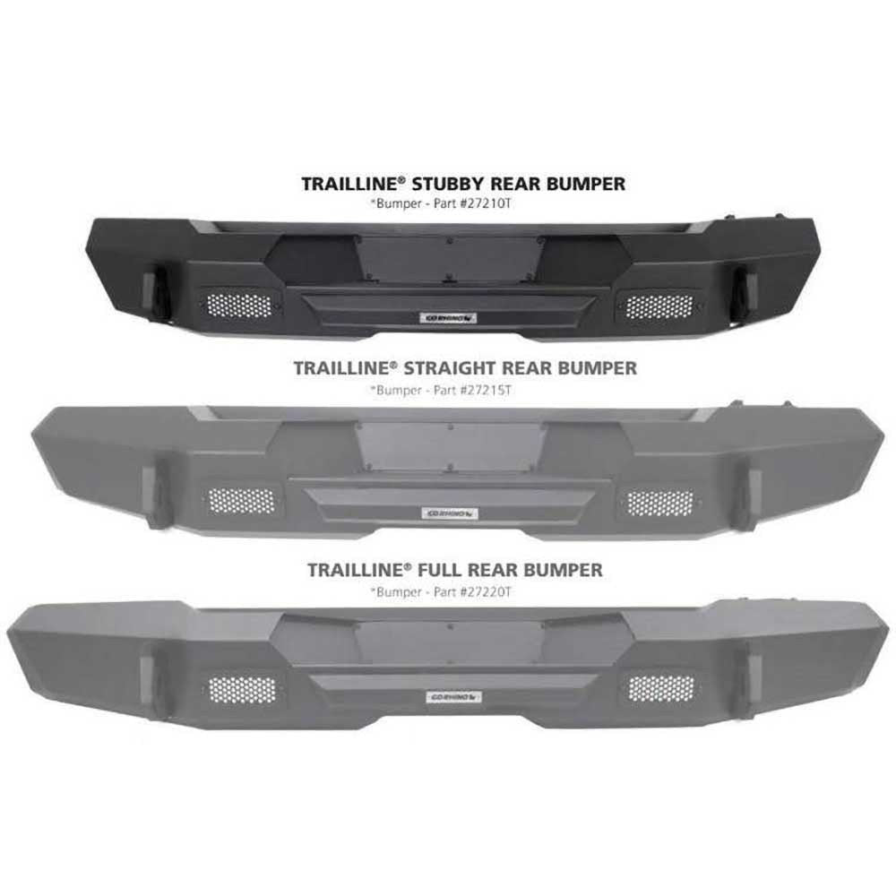 Rear stubby bumper Go Rhino Trailline - Autoricambi4x4