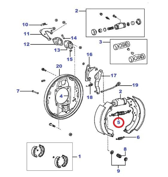 REGOLATORE DESTRO GANASCE POSTERIORI TOYOTA LJ70 I (ORIGINALE) - Autoricambi4x4