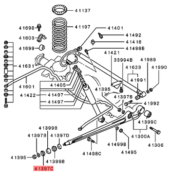 RONDELLA SOSPENSIONE POSTERIORE MITSUBISHI PAJERO (ORIGINALE) - Autoricambi4x4