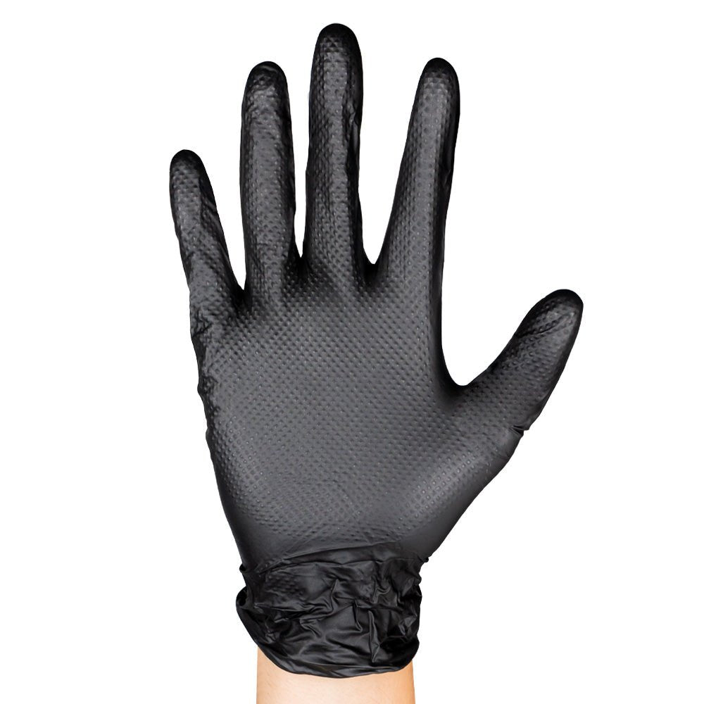 SCATOLA DA 100 PZ GUANTI NITRILE T:XL 7,0MIL (100 UNITÀ) DIAMANTATI - Autoricambi4x4