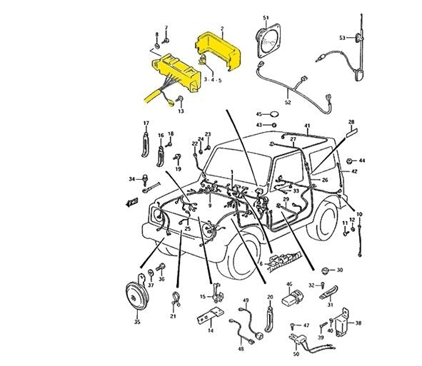 SCATOLA FUSIBILI COMPLETA SUZUKI SJ410/ SJ413/ SAMURAI/ SANTANA - Autoricambi4x4