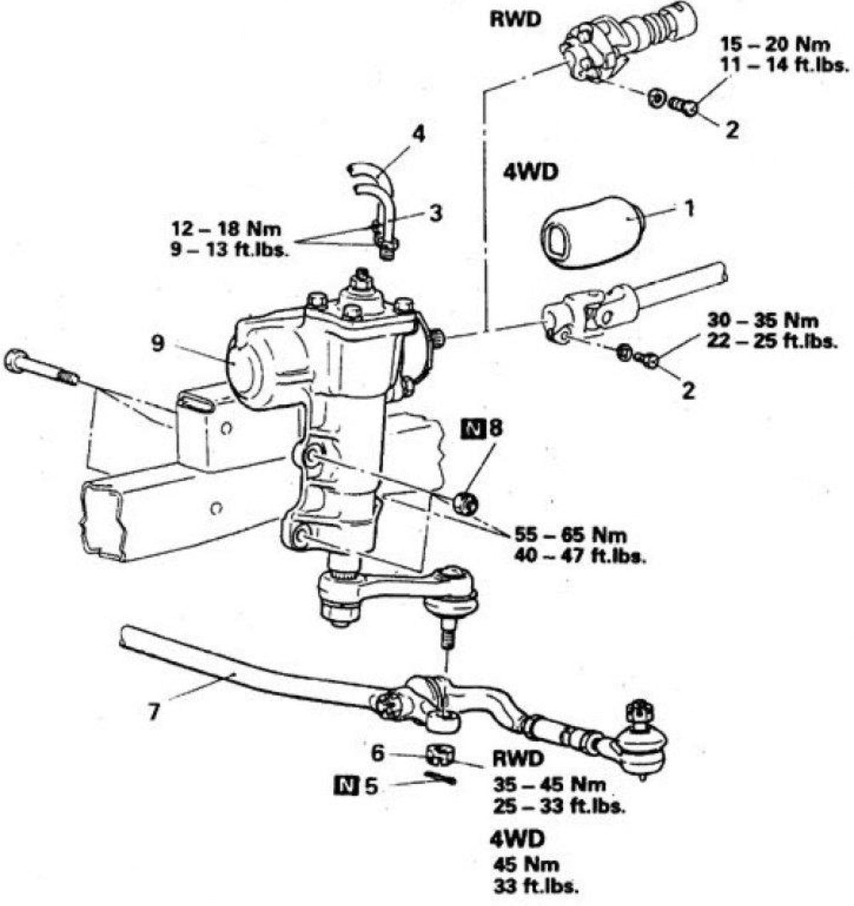 SCATOLA GUIDA/ SCATOLA STERZO MITSUBISHI PAJERO II SERIE ( V20 ) - Autoricambi4x4