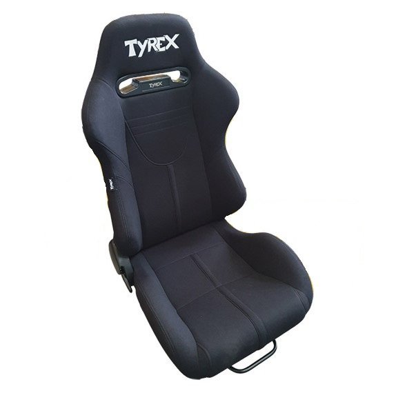 SEDILE SPORTIVO TYREX IN TESSUTO NERO - Autoricambi4x4