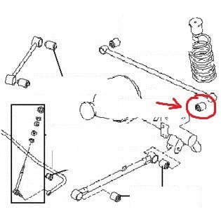 SILENTBLOCK BRACCIO TRASVERSALE POSTERIORE NISSAN TERRANO - PATHFINDER - Autoricambi4x4