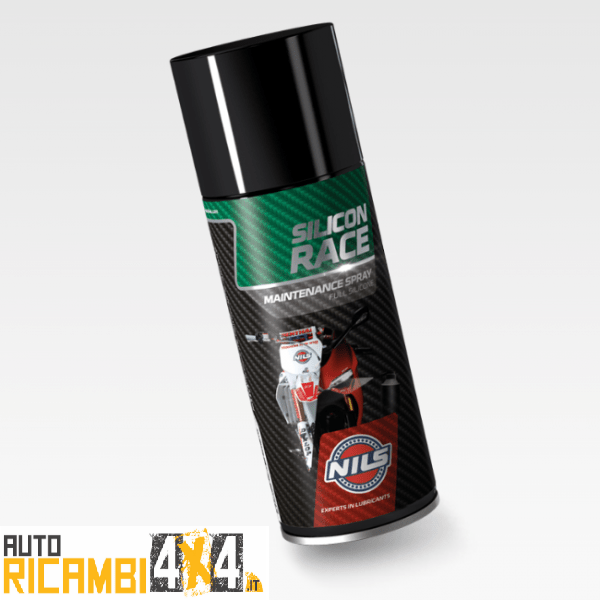 SPRAY LUCIDANTE SILICONICO,PROTETTITO,ISOLANTE / SPRAY DI MANUTENZIONE NILS SILICON RACE - 520 ML - Autoricambi4x4