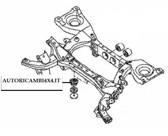 SUPPORTO DIFFERENZIALE NISSAN PATHFINDER III ( R51) - Autoricambi4x4