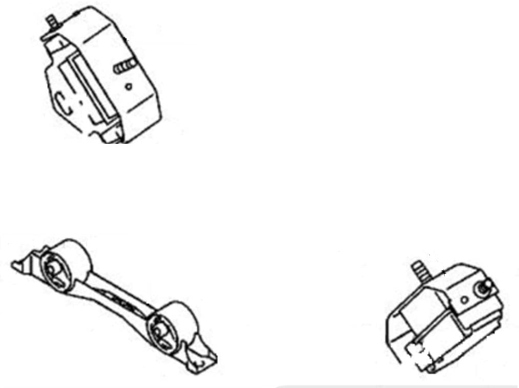 SUPPORTO MOTORE POSTERIORE MITSUBISHI PAJERO V20 - Autoricambi4x4