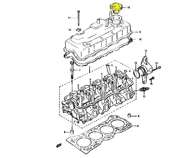 TAPPO OLIO MOTORE SUZUKI SJ410/ SJ413/ SANTANA/SAMURAI - Autoricambi4x4