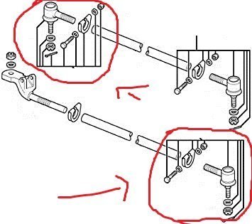 TESTINA STERZO DESTRA LAN ROVER DEFENDER 90/ DISCOVERY I - Autoricambi4x4