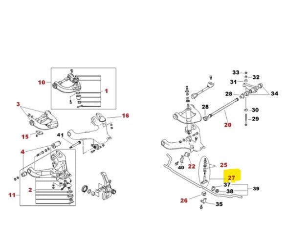 TIRANTE BARRA STABILIZZATRICE ANTERIORE MITSUBISHI L200 (ORIGINALE) - Autoricambi4x4