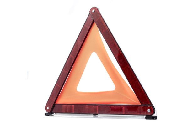 TRIANGOLO DI EMERGENZA AUTO OMOLOGATO - ALTA VISIBILITÀ CON CUSTODIA SALVASPAZIO - Autoricambi4x4