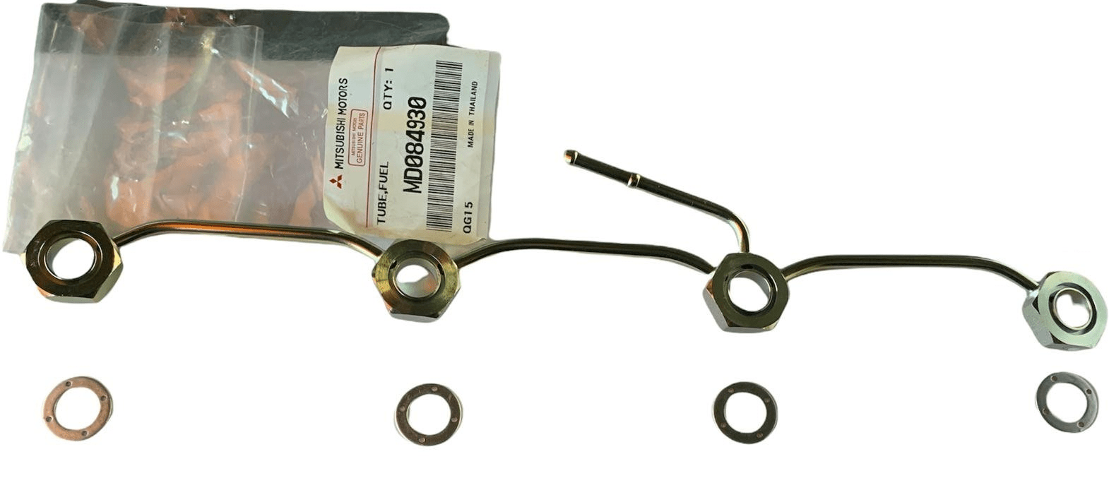 TUBO RITORNO INIEZIONE MITSUBISHI PAJERO/ L200/ HYUNDAI GALLOPER 2.5 TD COMPLETO DI RONDELLE (ORIGINALE) - Autoricambi4x4