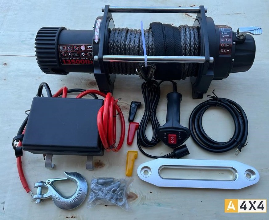 VERRICELLO A - 4X4 13500 12V CAVO TESSILE - Autoricambi4x4