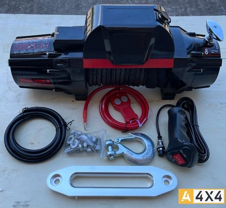 VERRICELLO A - 4X4 "PRO" 9500 12V CAVO TESSILE - Autoricambi4x4