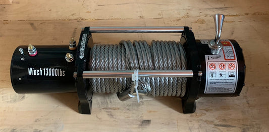 VERRICELLO ELETTRICO 13000 LBS CAVO IN ACCIAIO - Autoricambi4x4